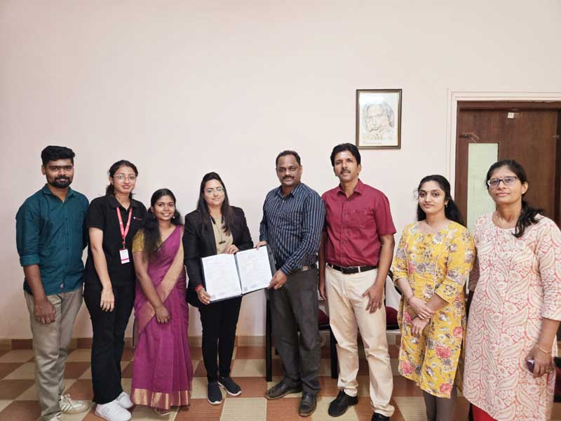 MoU was signed by CSE Dept with Jet Aerospace, Coimbatore.