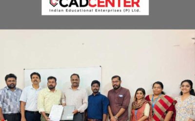 MoU was signed by CE and ME Dept with CAD Center, Palakkad.